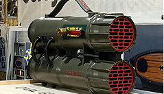 A grenade-launcher-turned-loudspeaker Carl Gustaf